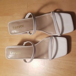 White sandals